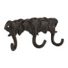 Accent Plus Cast Iron Elephants Wall Hooks