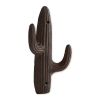 Accent Plus Cast Iron Cactus Wall Hooks - Set of 2