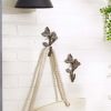 Accent Plus Cast Iron Birds with Leaves Wall Hooks - Set of 2