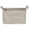 DII PE-Coated Woven Paper Bin Set - Gray Chevrons