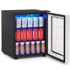 60 Can Beverage Mini Refrigerator w/ Glass Door