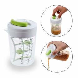 MainStays Ratchet Style Multi Mixer Vinaigrettes Marinades Measuring Cup Trigger