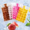 100Pcs Disposable Ice Cube Bags 2400 Ice Cube Tray Self-Seal Ice Maker w/ Funnel