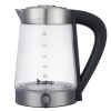 ZOKOP HD-2005D 110V 1500W 2.5L Blue Glass Electric Kettle with Filter