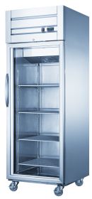 Dukers D28R-GS1 Bottom Mount Glass Single Door Commercial Reach-in Refrigerator