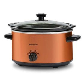 4qt Slow Cooker w/ Removable Insert Copper