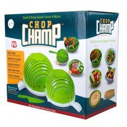 Chop Champ Set Of Two Salad Cutter With Knife (pack of 4)