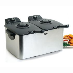 8Qt Dual Basket Deep Fryer