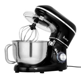 5.8QT 6 Speed Control Electric Stand Mixer with Stainless Steel Mixing Bowl Food Mixer