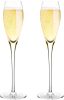 Bella Vino Hand Blown Crystal Champagne Flutes - Bella Vino Standard Champagne Glasses Made from 100% Lead Free Premium Crystal Glass, Perfect for Any