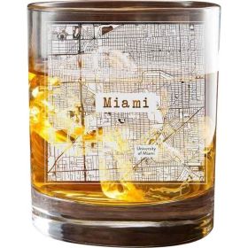 Miami College Town Glasses (Set of 2)