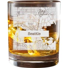 Seattle College Town Glasses (Set of 2)