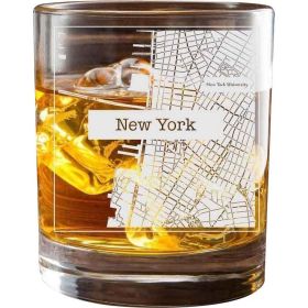 New York College Town Glasses (Set of 2)