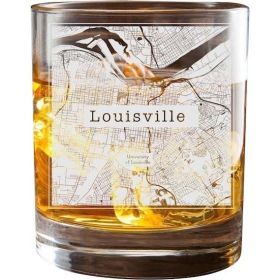 Louisville College Town Glasses (Set of 2)