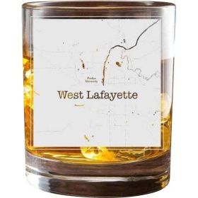 West Lafayette College Town Glasses (Set of 2)