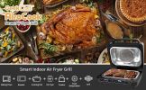 Chef Smart 7-in-1 Indoor Electric Grill Air Fryer,Family Large Capacity,Countertop Grill