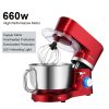 ROVSUN ZK-1503 Chef Machine 5.5L 660W Mixing Pot With Handle Red Spray Paint