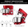 ROVSUN ZK-1503 Chef Machine 5.5L 660W Mixing Pot With Handle Red Spray Paint