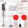 Immersion Hand Held Blender Electric 400 Watt 2 Speed 9 Modes Stainless Steel Stick Blenders Whisk Mixer 800ml Cup 5 Core