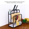 Multi-Function Kitchen Rack Stainless Steel Cutlery Drainer for Board/Knife/Chopsticks/Spoon/Fork Storage