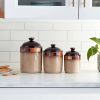 Casa Estebana 3 Piece Stoneware Storage Canister Set