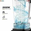 Professional Blender Electric Blenders Countertop Soup Smoothie Shake Mixer Food Blend Grind 2000Watt 5 Core JB 2000M