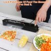 Vacuum Sealer Machine Automatic Food Sealing Machine Food Preservation Storage Saver Dry Wet Soft Hard Food Air Sealing System with 10 Seal Bags