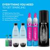 SodaStream Terra Sparkling Water Maker Bundle (Black), with CO2, DWS Bottles, and Bubly Drops Flavors