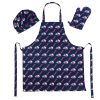 Guardinas OFFICIAL MLB 3-Piece Apron;  Oven Mitt and Chef Hat Set