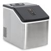 Countertop Ice Maker Machine; Portable Ice Makers Countertop; ; Make 24 pieces of ice at a time; silver