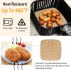 200Pcs Air Fryer Parchment Paper 9.05in Square Perforated Steamer Liner