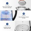 ZOKOP HD-251 2.2L 110V 1100W Electric Kettle Stainless Steel Glass Blue Light With Electronic Handle