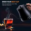 (OPEN BOX)Electric Gooseneck Kettle Ultra Fast Boiling Hot Water Kettle Leak-Proof Design;  Auto Shutoff Anti-dry Protection;  1200W-0.8L;  Matte Blac