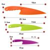 Set of 3 Plastic Kitchen Knife for Kids, Safe Nylon Cooking Knives for Children, for Fruit, Bread, Cake, Pastry, Salad or Lettuce