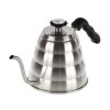 Gooseneck Kettle with Thermometer (40 fl oz) Stainless Steel Coffee Kettle Tea Kettle Ergonomic Hand Drip Pour Over Suitable for all Stove-tops and In