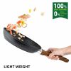 Frying Pan Set 3-Piece Nonstick Saucepan Woks Cookware Set,Heat-Resistant Ergonomic Wood Effect Bakelite Handle Design,PFOA Free.(7/8/9.5 inch)