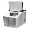 Countertop Ice Maker Machine; Portable Ice Makers Countertop; ; Make 24 pieces of ice at a time; silver