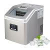 Kitchen Appliances Ice Maker of HZB-18F/120W/40Lbs/115V/60Hz Stainless Steel Household Silver