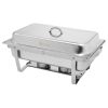 9L-1*2 Single Basin Two Set Stainless Steel Rectangular Buffet Stove