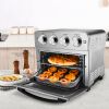 Toaster Oven Air Fryer Combo, Countertop Convection Oven ,4 Accessories & Recipes,Stainless Steel