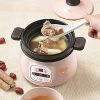 Bear DSG-B08K1 Infant Mini Ceramic Linner Slow Cooker, Congee&Soup Mode for Infant, Baby and Child, Pink, 0.8L