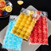 100Pcs Disposable Ice Cube Bags 2400 Ice Cube Tray Self-Seal Ice Maker w/ Funnel