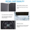 Countertop Ice Maker Machine, Portable Ice Makers Countertop, Make 180g ice in 15mins ,Make 24 pieces of ice at a time, black