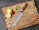 SHI BA ZI ZUO S530-1, 8.5 Inch Chef's Knife Fruit and Vegetable Knife Multi-layer Stainless steel Sharp Knives Ergonomic Cutlery Tool