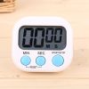 1pc White Kitchen Timer; Electronic Timer For Cooking And Beauty; Without Battery