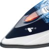 Brentwood MPI-45 1100-Watt Dual Voltage Non-Stick Travel Iron with Steam, Blue