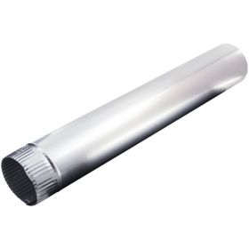 Deflecto DP244 4-In. x 24-In. Rigid Aluminum Vent Pipe