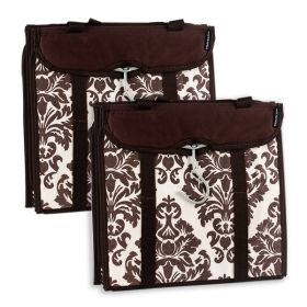 Travelon Hanging Handbag Organizer - Set of 2 (Chocolate Damask)