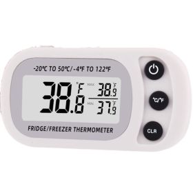 Refrigerator Thermometer Crawler Pet Electronic Thermometer (Color: White)