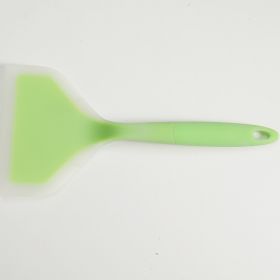 Kitchenware Wholesale Cooking spatula Kitchen utensils Non stick pot Yuzi cooking pot spatula Fried spatula Silicone spatula Food grade (size: Grass green)